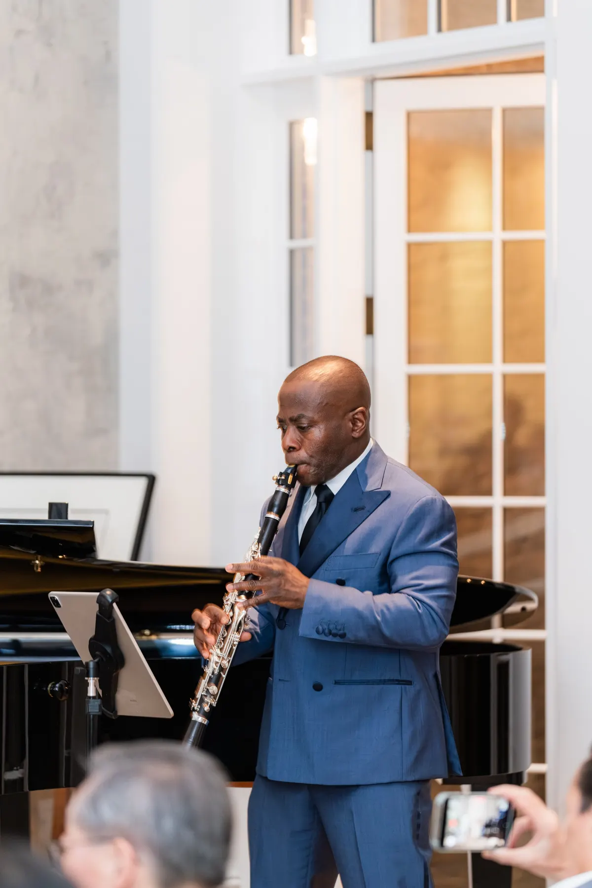 Anthony McGill, clarinet, at the townhouse salon